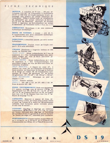 Publicité DS 19 1955 Rétro Émotion